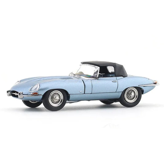 Miniature 1961 Jaguar E-Type Roadster blue 1:64 - KEYPIT™