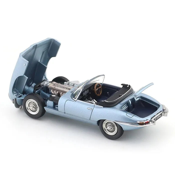 Miniature 1961 Jaguar E-Type Roadster blue 1:64 - KEYPIT™