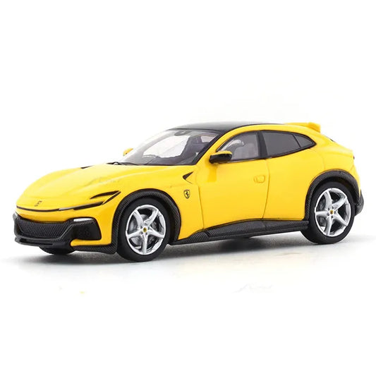 Miniature Ferrari Purosangue V12 Yellow 1:64 - KEYPIT™