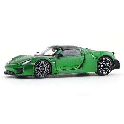 Miniature Porsche 918 Spyder Green 1:64 - KEYPIT™